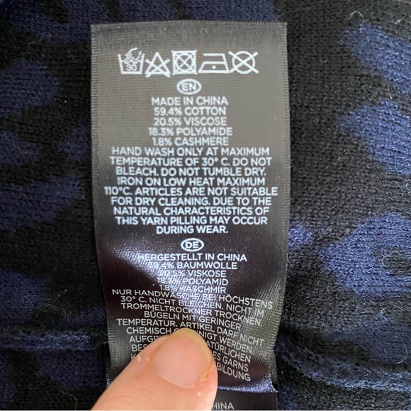 HOBBS London Cashmere blend Leopard Knit Sweater Dress - Picture 11 of 13